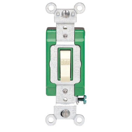 Leviton Leviton Industrial 30 amps Double Pole Toggle AC Quiet Switch Ivory 1 pk 03032-2IS